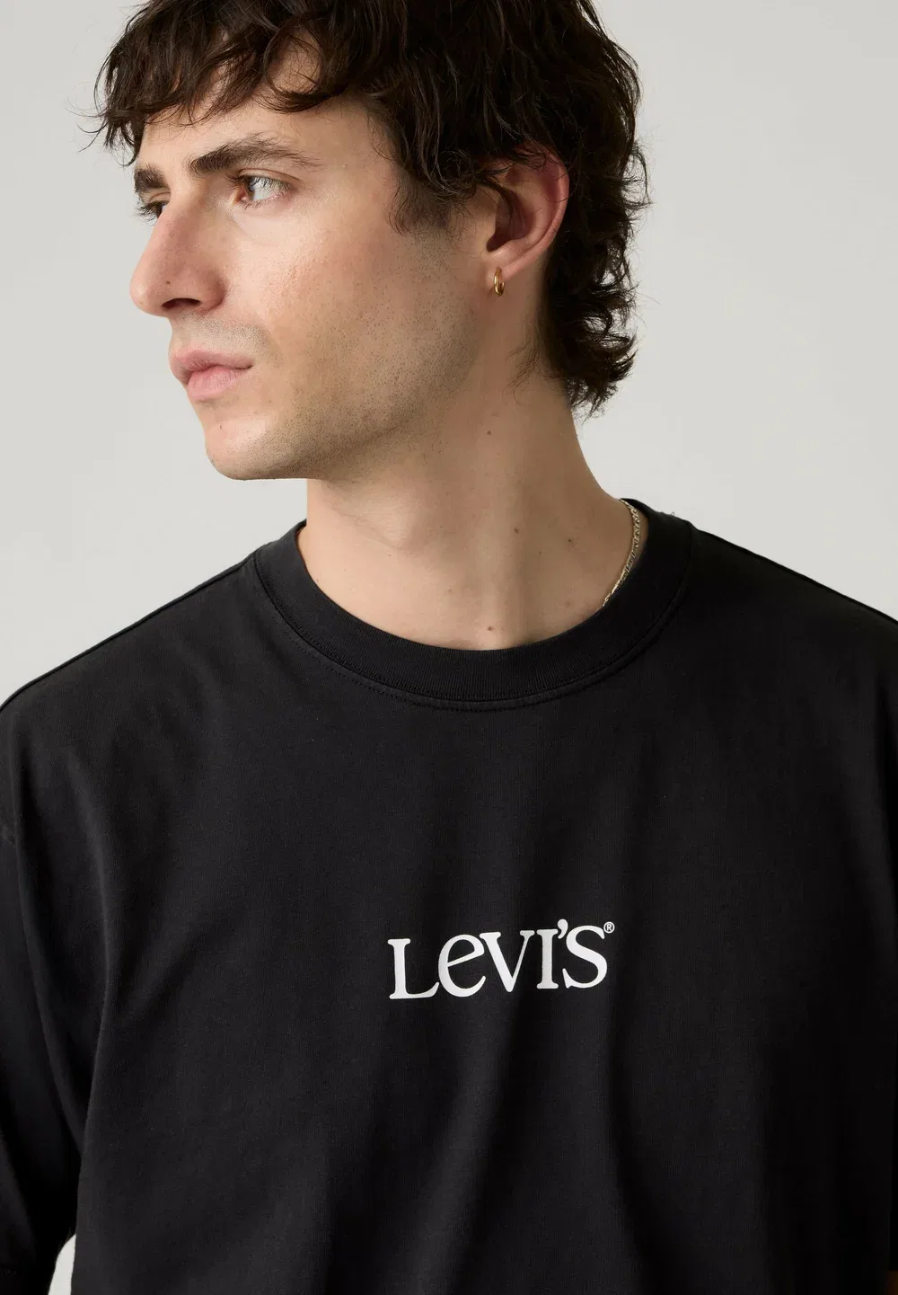 Футболка в винтажном стиле с графическим принтом 501 blues vw whi - футболка с принтом Levi'S, Record Swap Egret - Blacks - — фото 3
