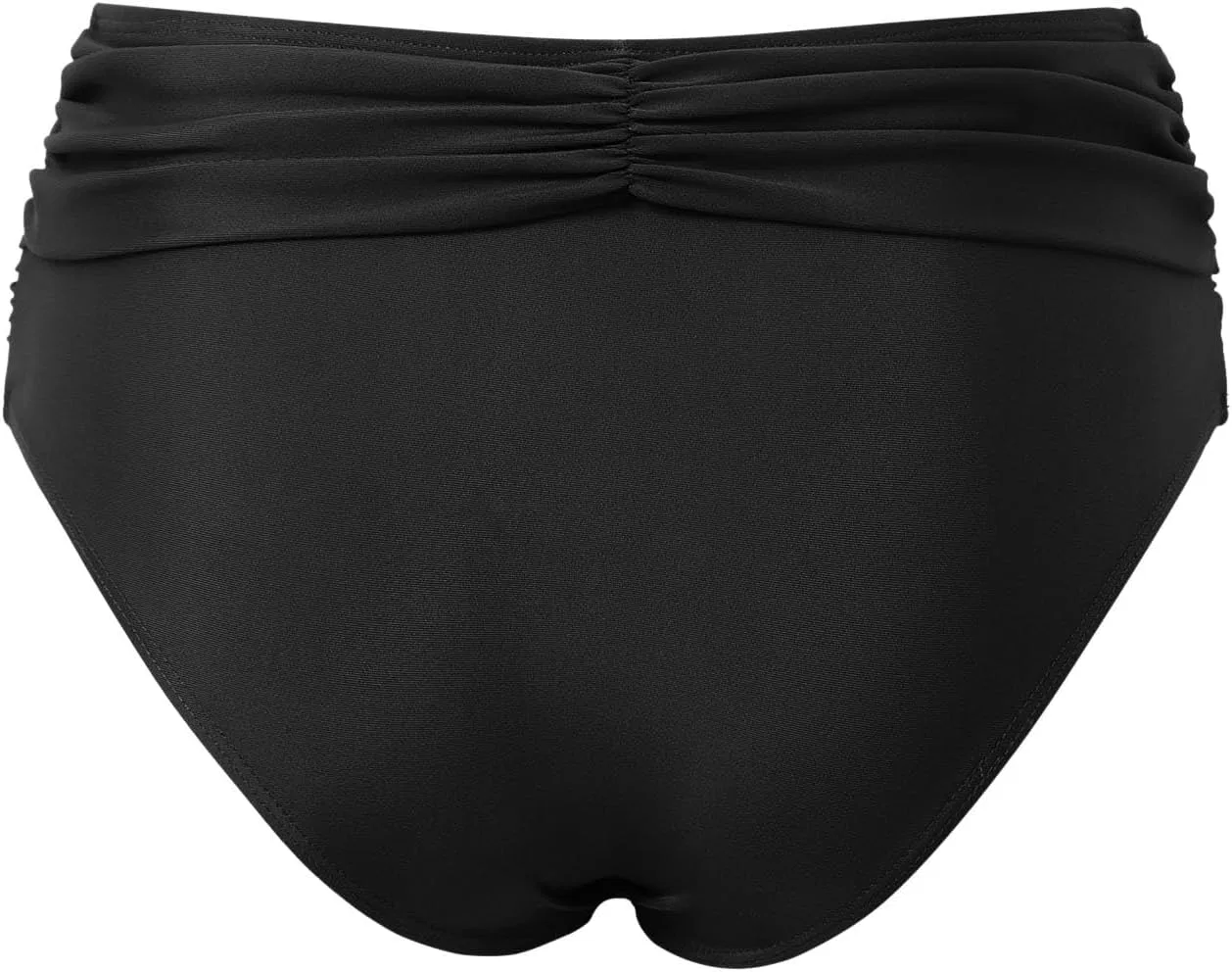 Женские высокие бикини с утяжкой живота Retro Swimwear, Black — фото 2