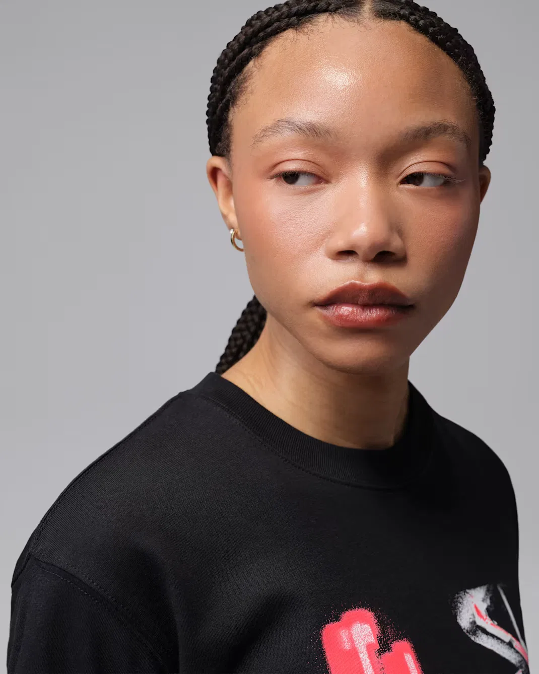 Женская футболка с графическим принтом Dri-FIT Jordan Sport, Black — фото 3