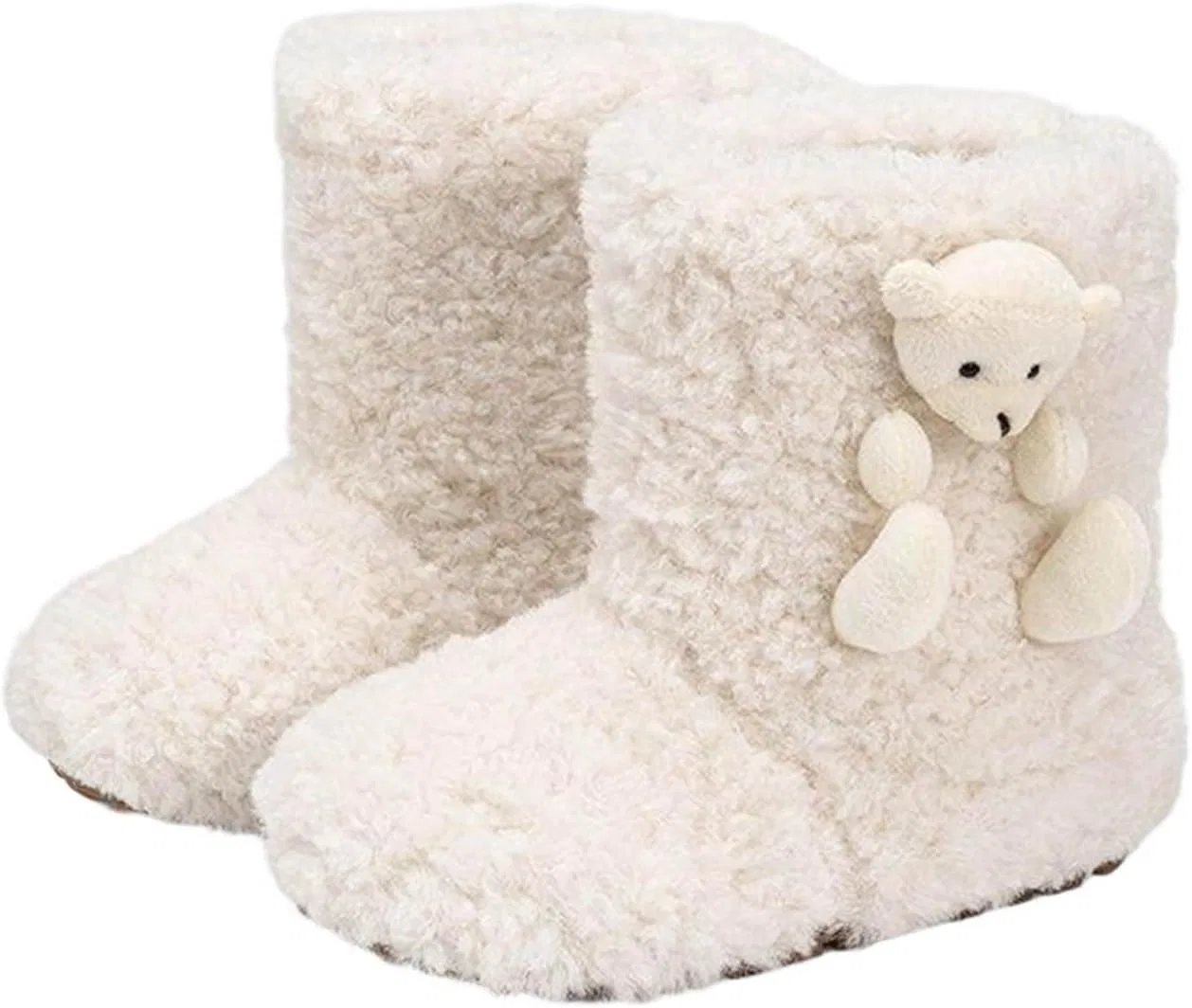 Детские сапоги для девочек с мехом, модель Fur Boots, Zzalalana, Beige