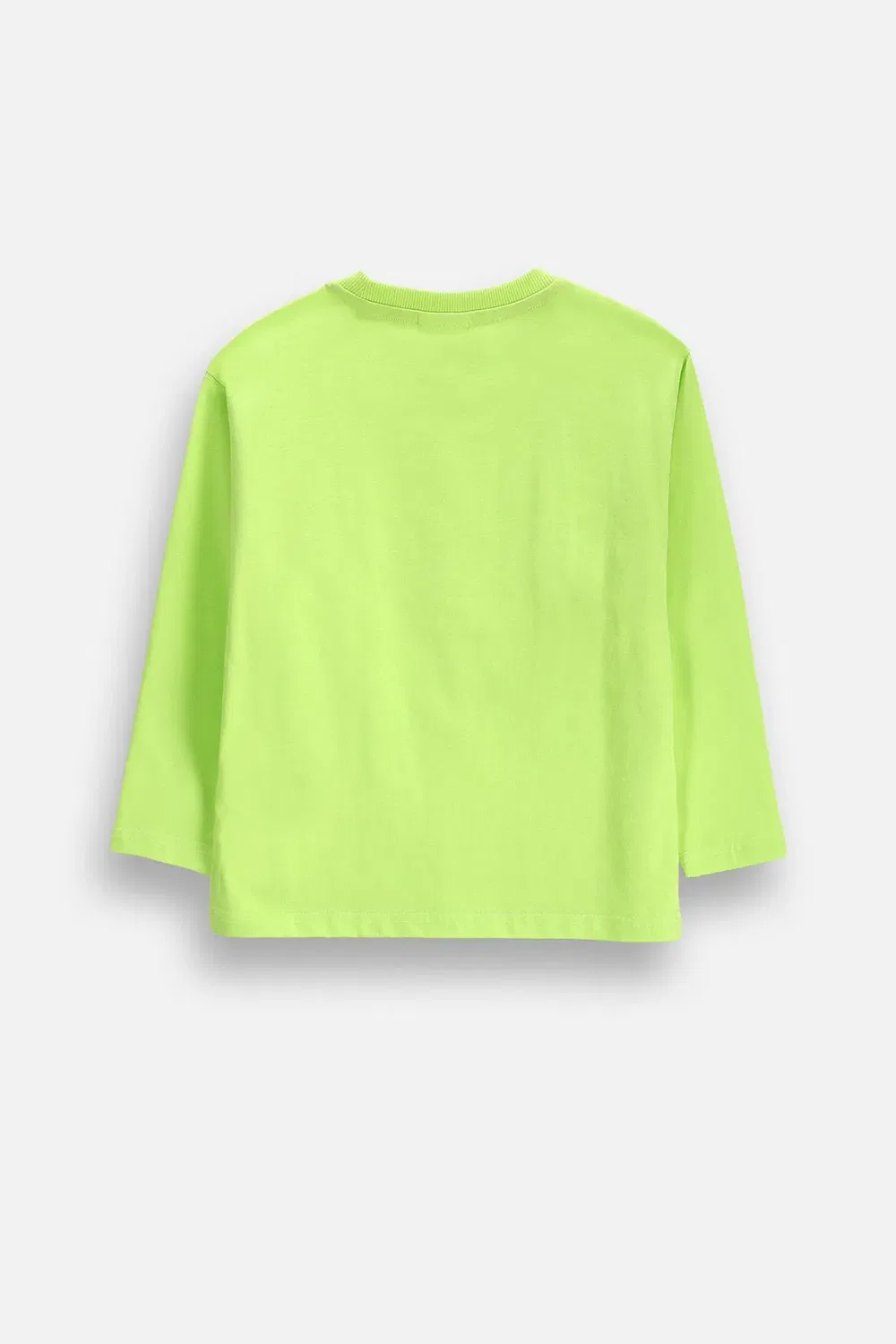 Лонгслив хлопковый Coccodrillo, лаймово-зеленый — фото 2