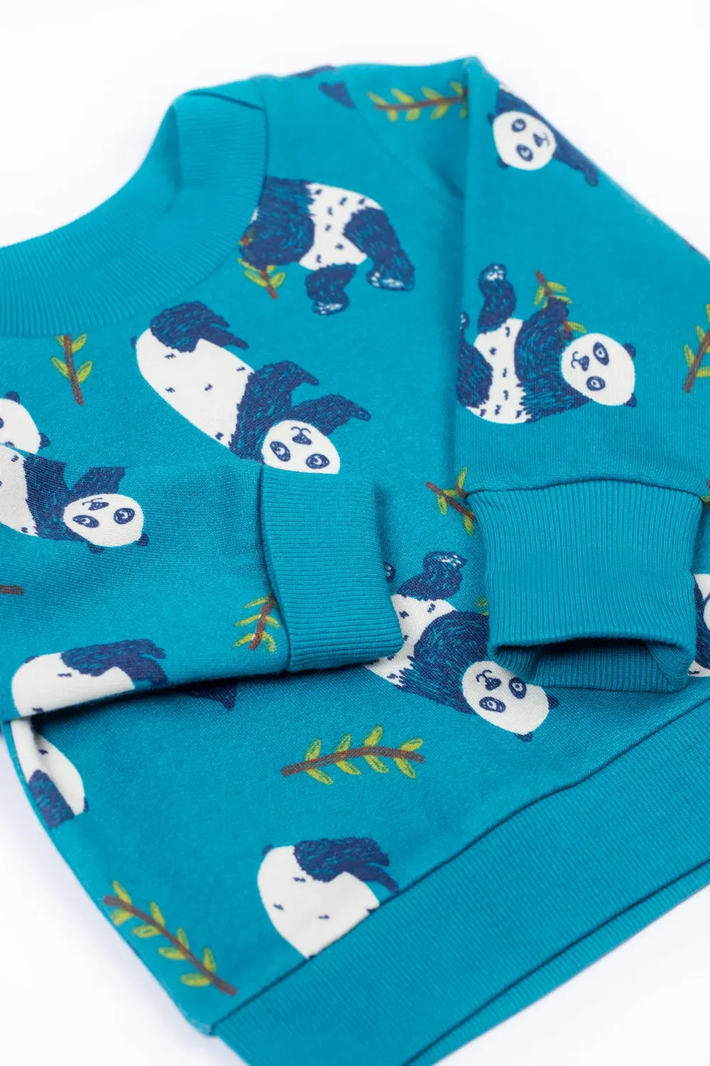 Детский свитшот с принтом Easy on Frugi, Teal — фото 2