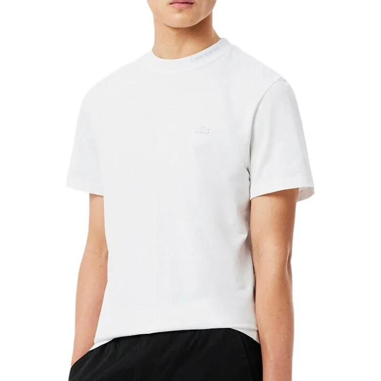 Мужская футболка с круглым вырезом T01 Light Blue LACOSTE — фото 4