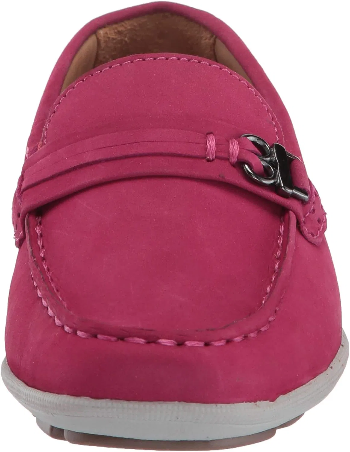 Детские кожаные лоферы с якорным декором Driver Club USA, Pink Nubuck — фото 2