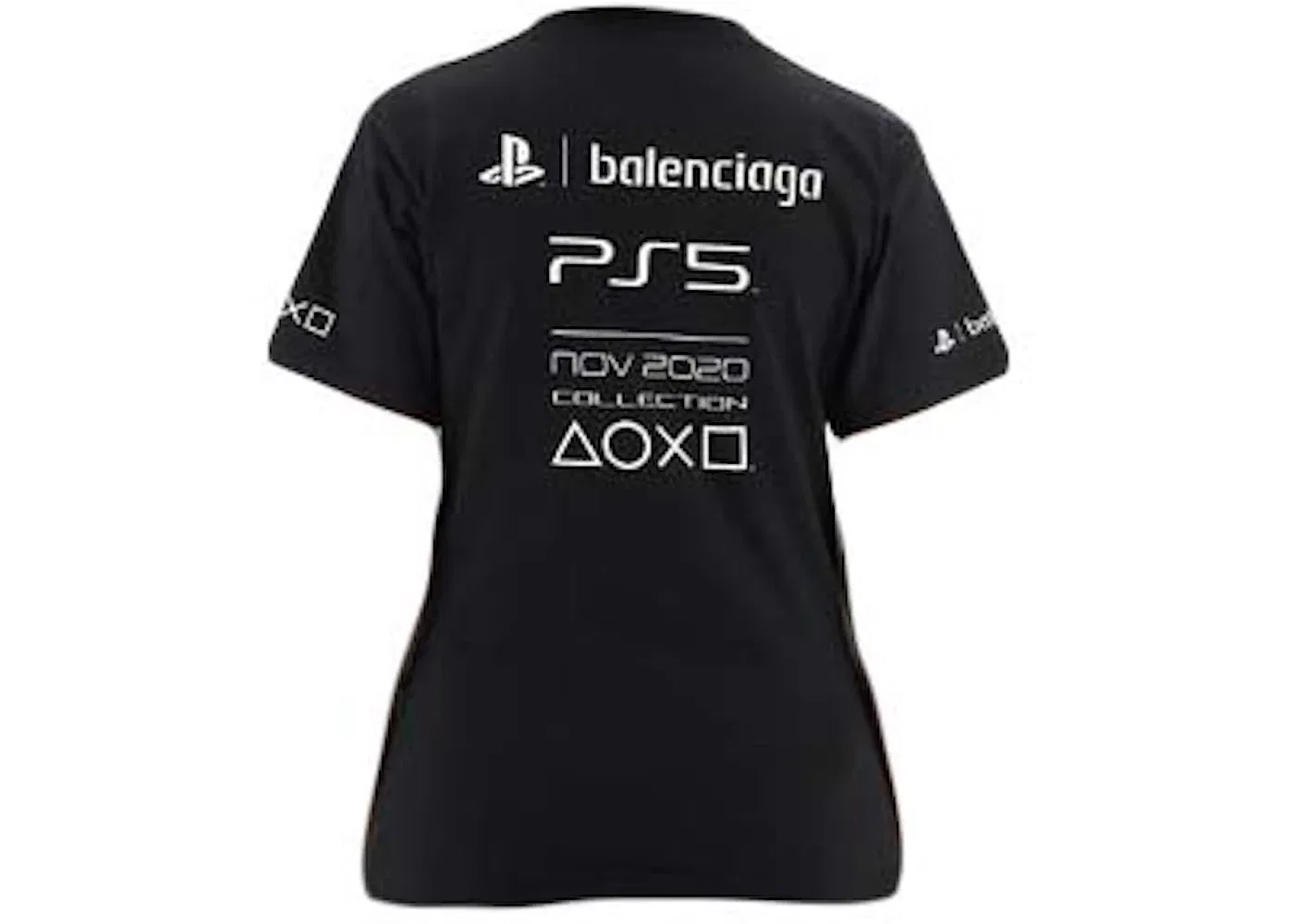 Женская футболка с принтом T-shirt Balenciaga, Black — фото 2