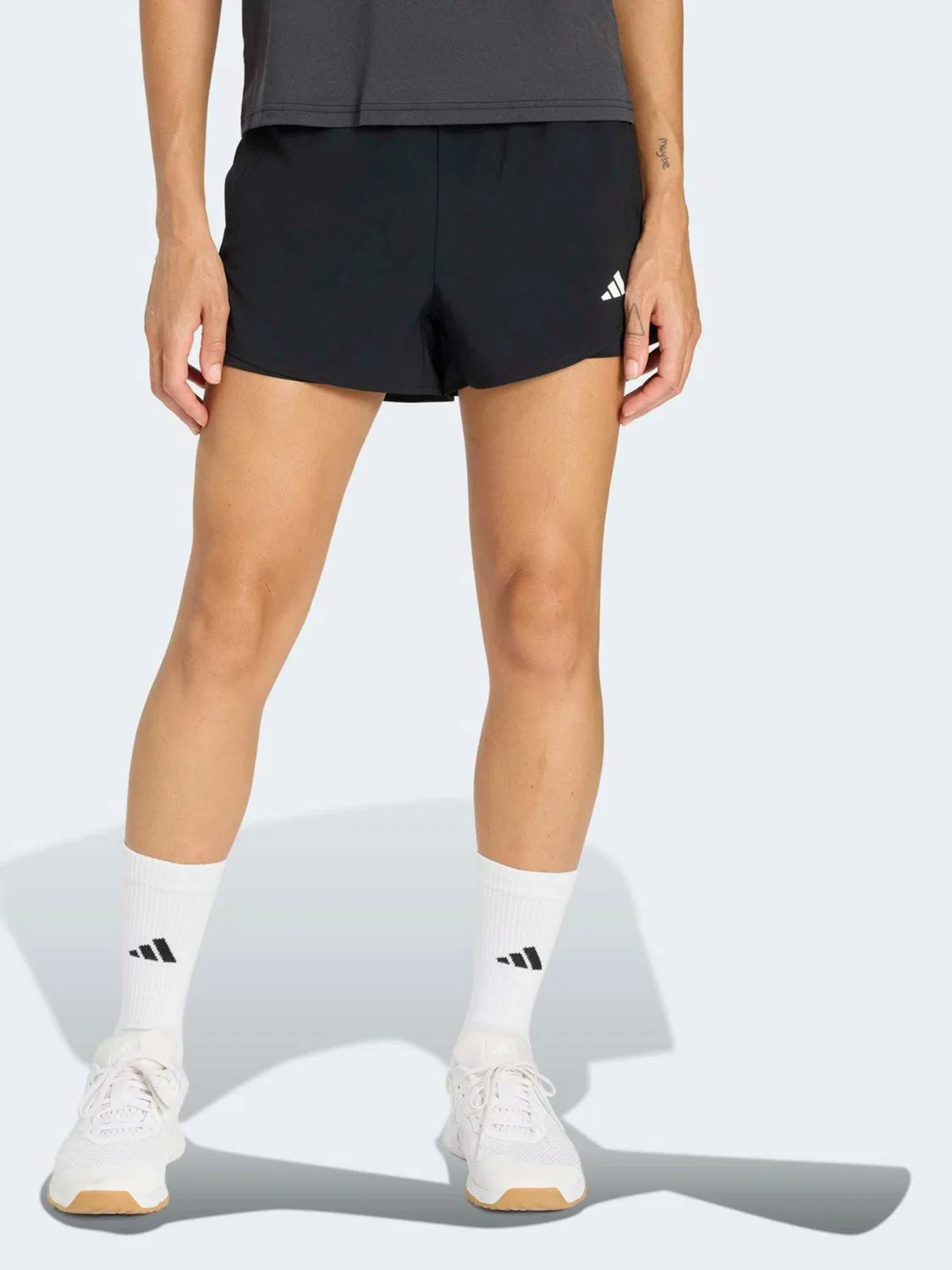 Шорты 2-в-1 для тренировок, Workout Essentials adidas, черный
