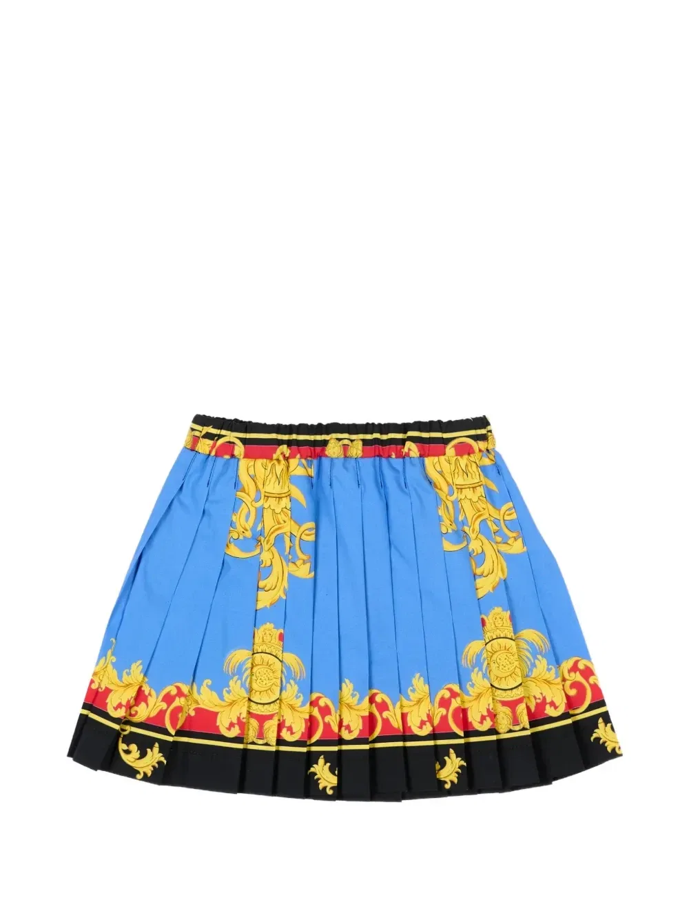 Плиссированная юбка Versace Kids, синий