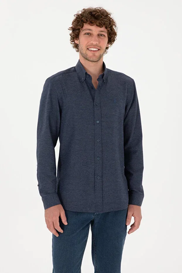 Мужская рубашка с длинным рукавом U.S. Polo Assn., Indigo