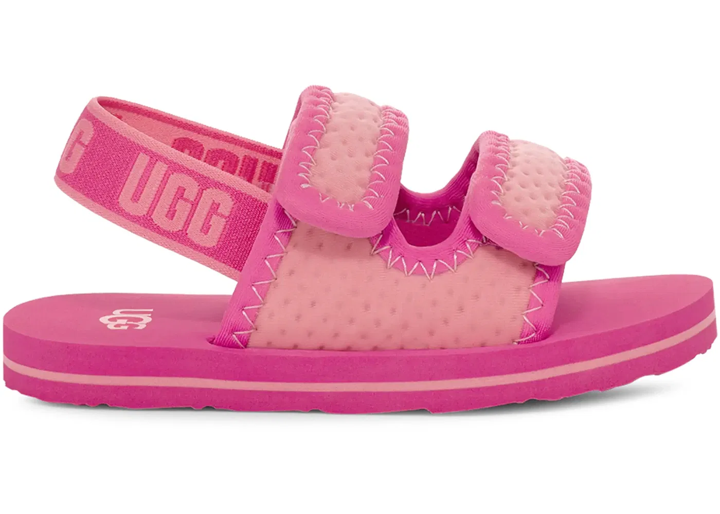Детские сандалии с ремешком на пятке UGG Lennon Slingback Sandal, Sugilite/Strawberry Milkshake