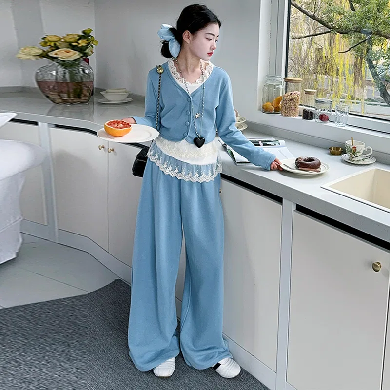 Детский спортивный комплект с курткой и топом Lanza, Blue — фото 4