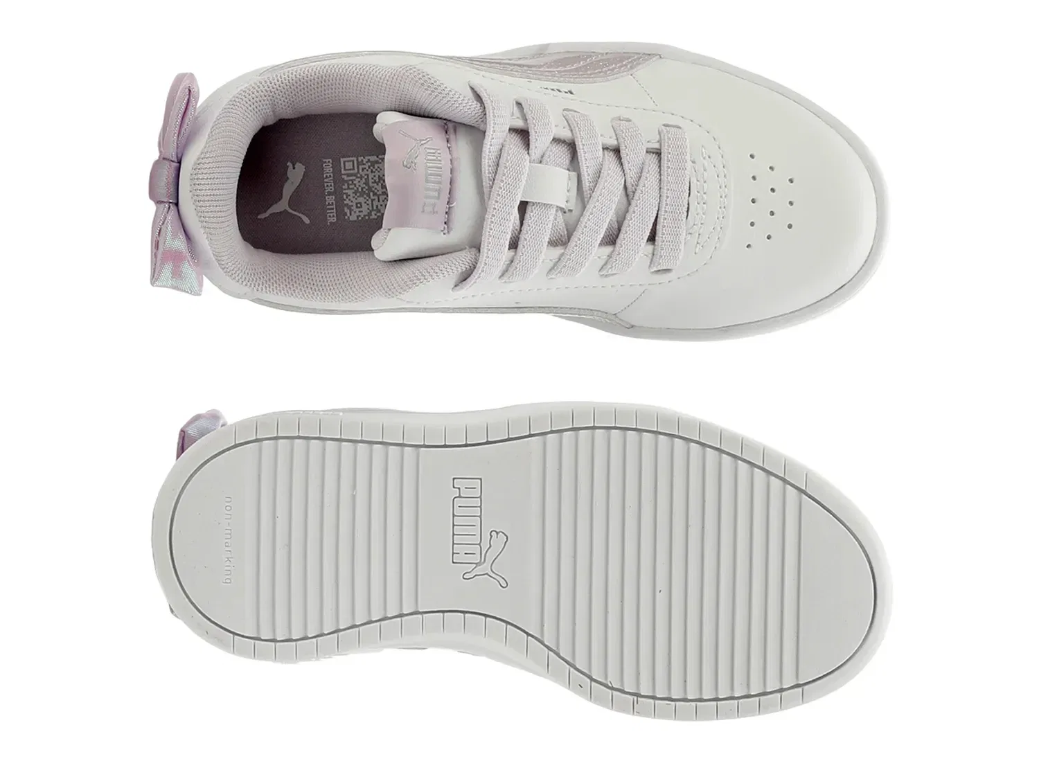 Кроссовки slip-on Juna Bow, PUMA, белый/фиолетовый — фото 3