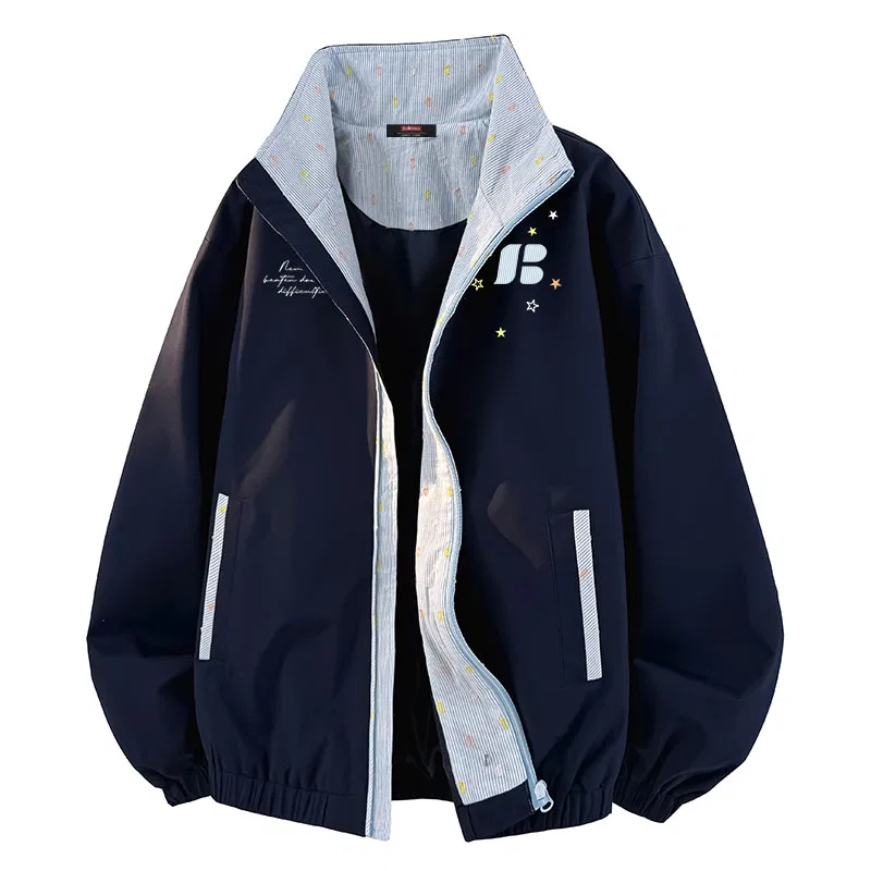 Детская куртка с воротником-стойкой BALENO, Navy Blue