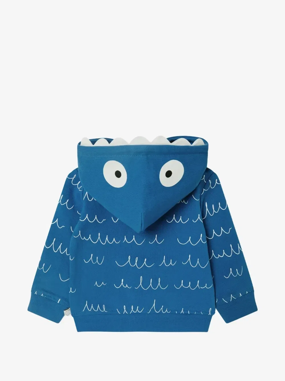 Худи на молнии с графичным принтом Stella McCartney Kids, синий — фото 2