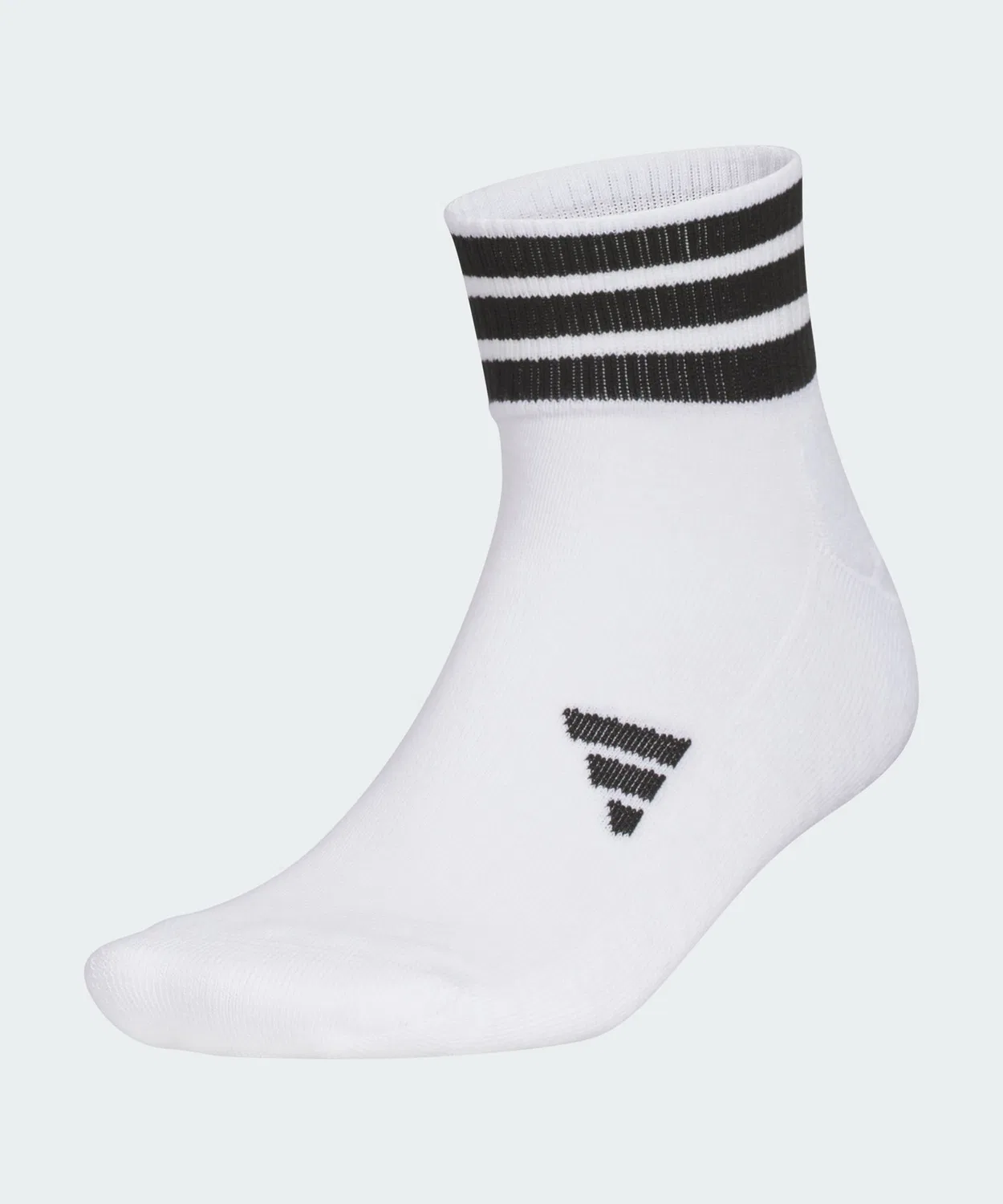 Мужские носки-невидимки с логотипом Three Stripes Adidas, Белый/Черный