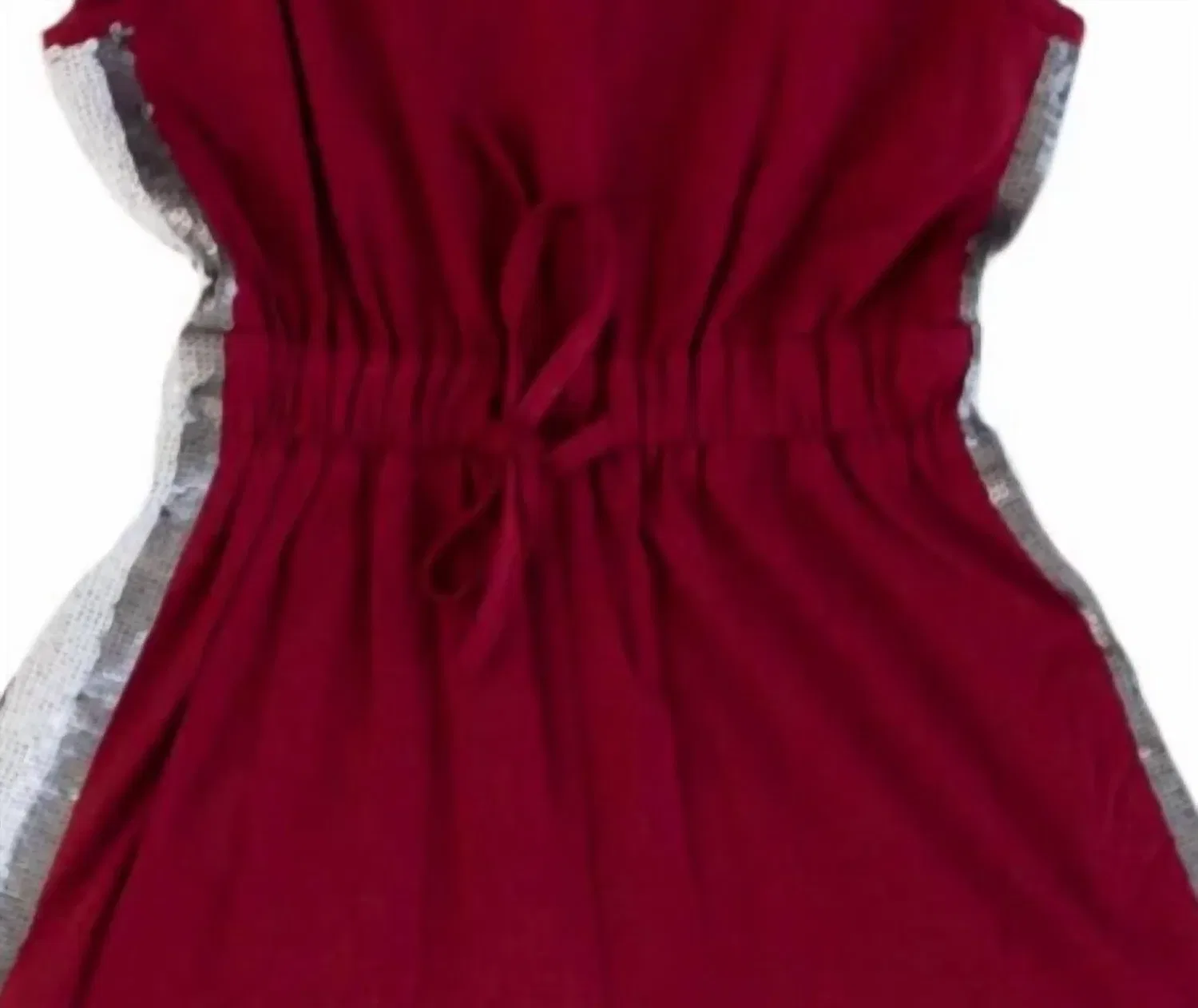 Детский боди-комбинезон для девочек с блестками Belle Cher, Maroon — фото 2