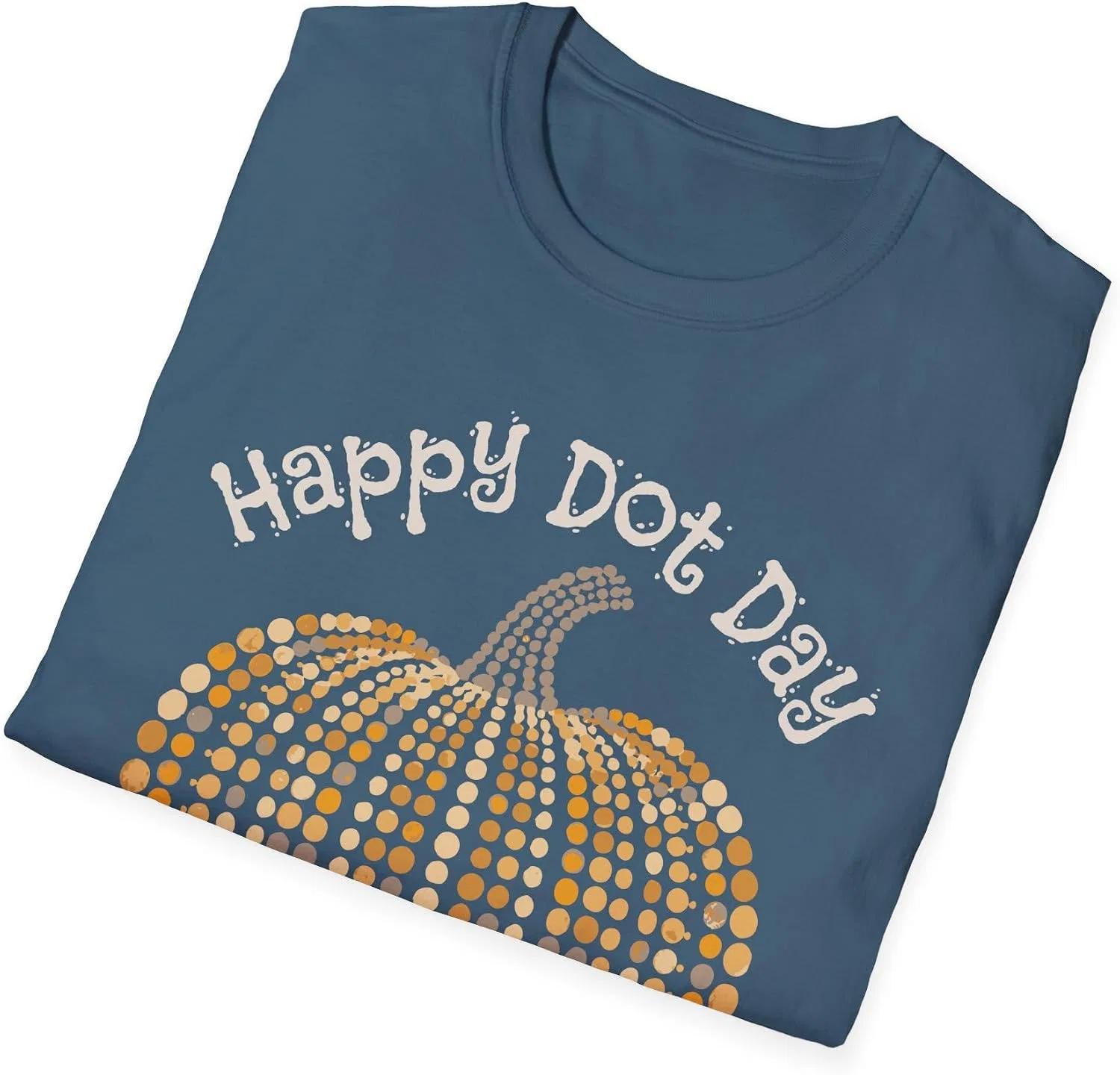 Женская футболка с принтом Dot Day Gildan 64000, Indigo Blue — фото 4