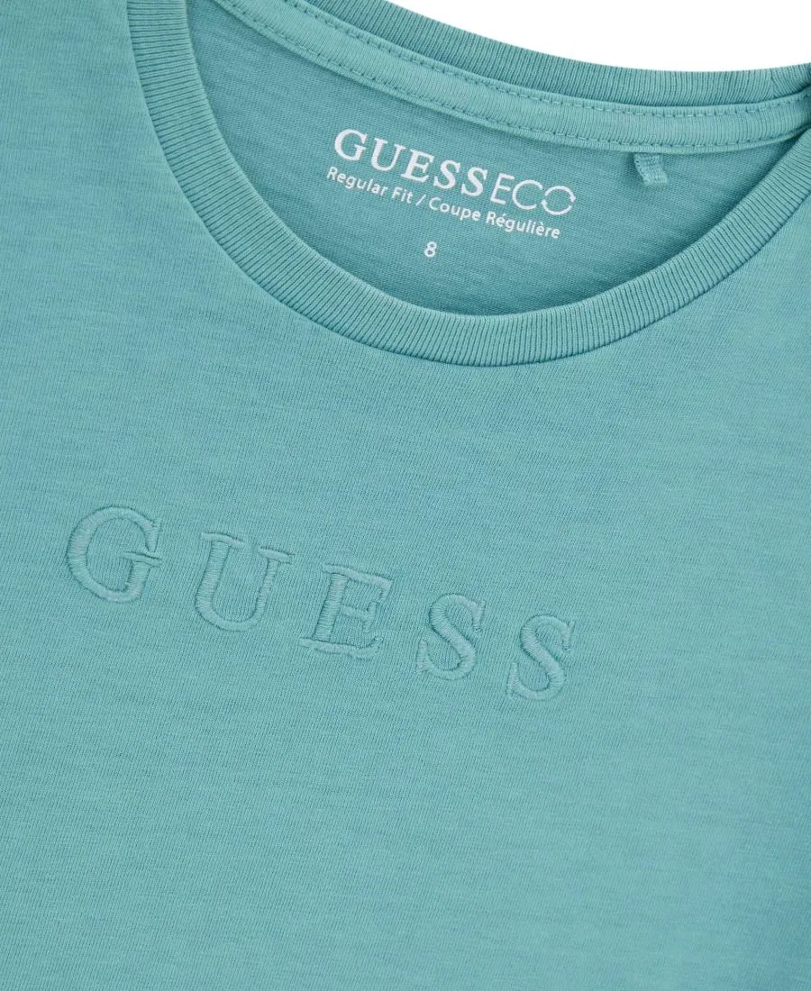 Детская футболка с коротким рукавом с эффектом омбре GUESS, Green — фото 3