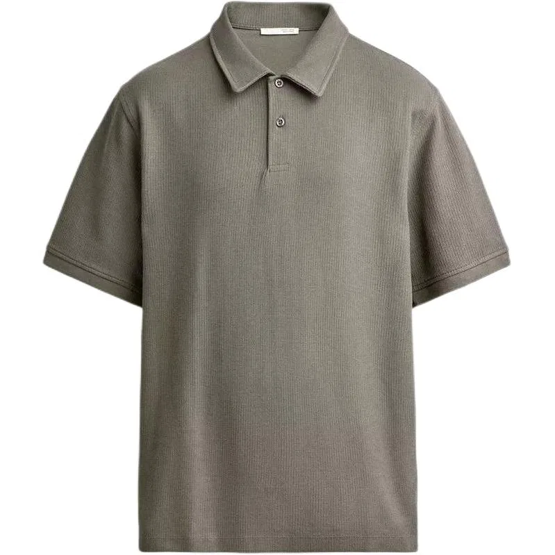 Мужское поло с воротником и средней посадкой Light Brown ZARA, Light Brown