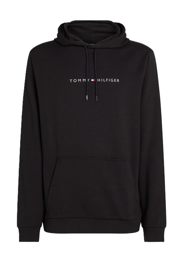 

Оригинальная толстовка с капюшоном на шнурке Tommy Hilfiger, черный