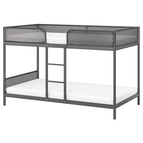 

Двухъярусная кровать IKEA TUFFING, 90х200 см, темно-серый