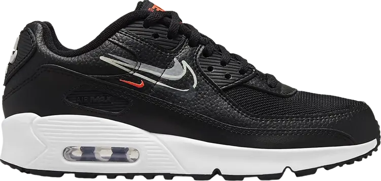 

Кроссовки Nike Air Max 90 GS 'Black Bright Crimson', черный