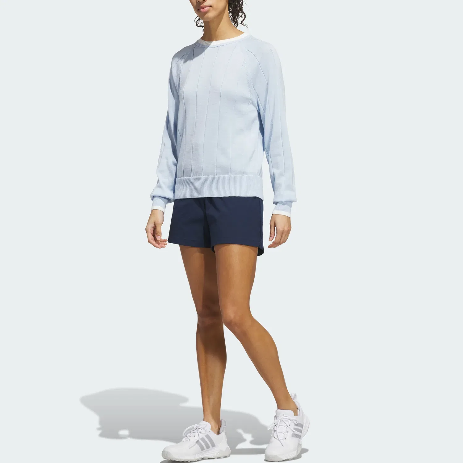 Женский свитшот с круглым вырезом Crystal Blue Adidas — фото 3