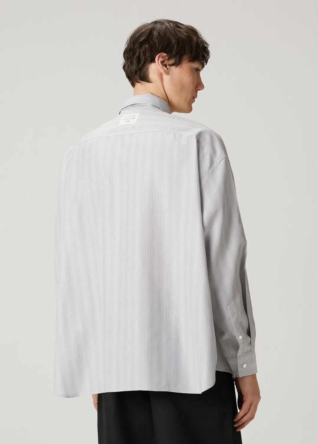 Рубашка Acne Studios, серая — фото 4