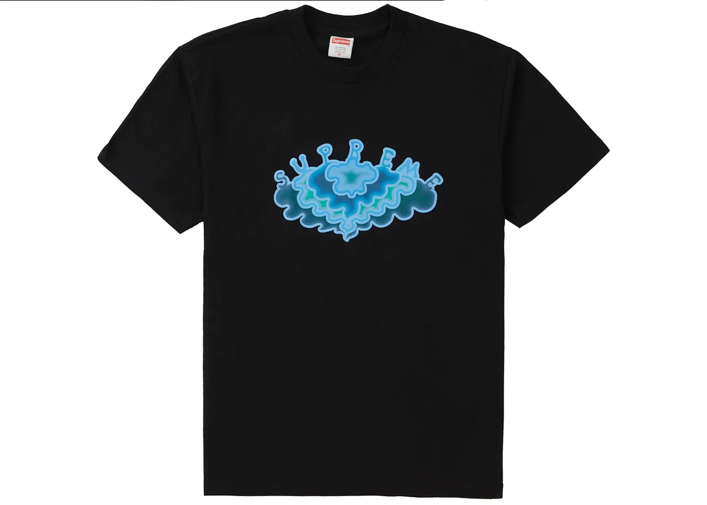 Мужская футболка с принтом Cloud Tee Supreme, Black