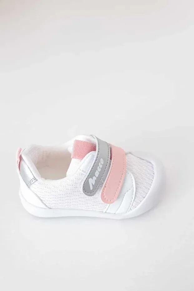 Детская ортопедическая обувь с липучкой Macco Shoes, White — фото 2