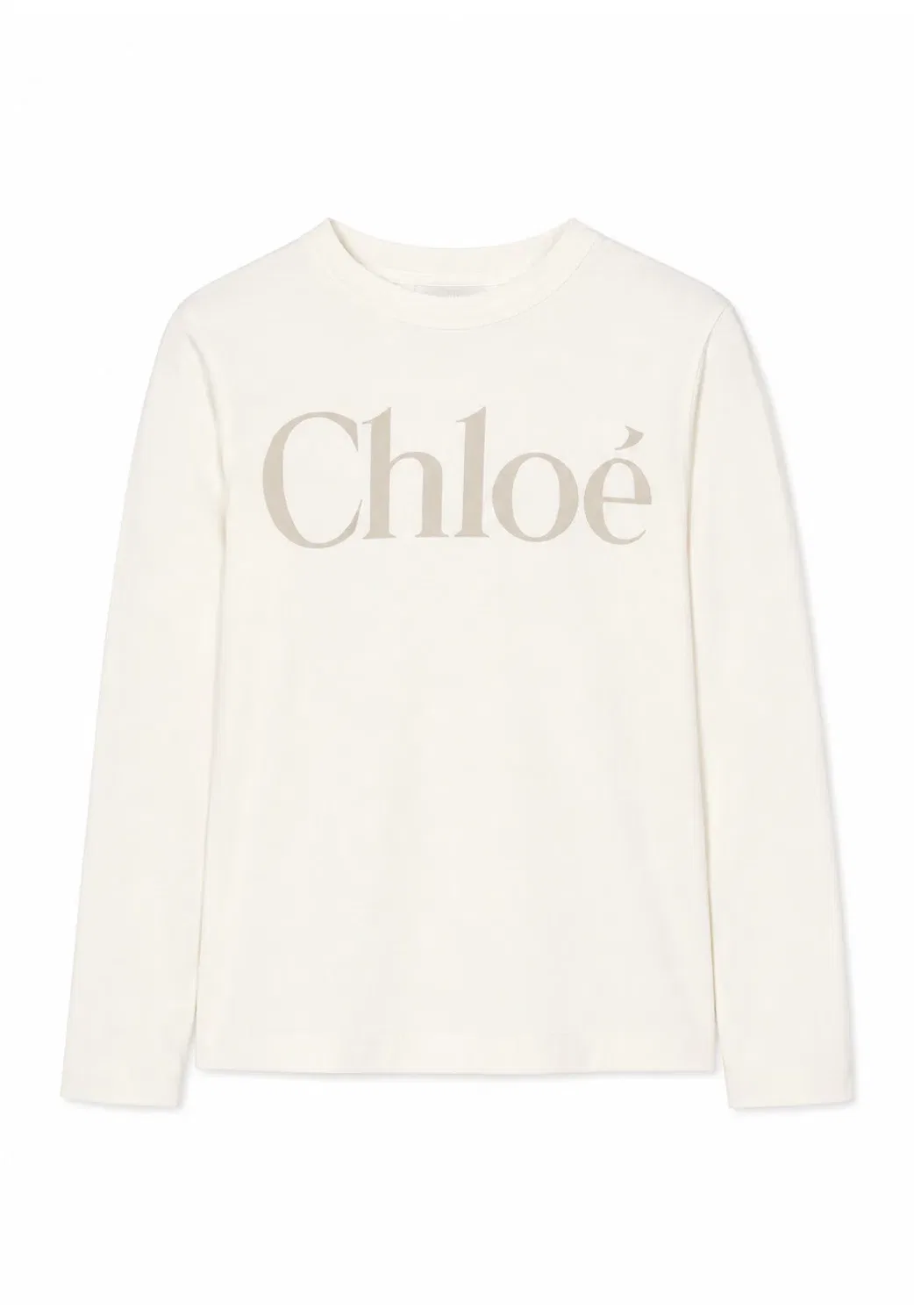 Футболка - топ с длинными рукавами Chloé, Ivory