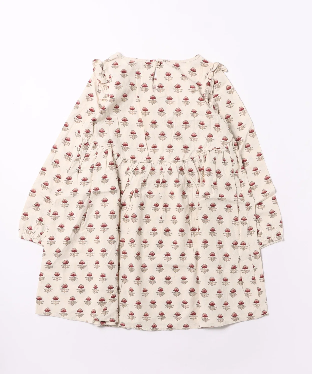 Детское платье-пипер с длинным рукавоми принтом Piper Dress Rylee + Cru, Ivory Floral — фото 2