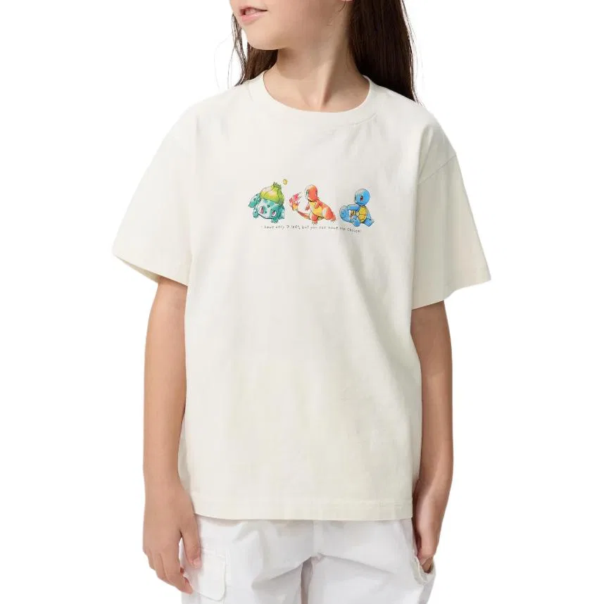 Детская футболка UNIQLO, Natural — фото 3