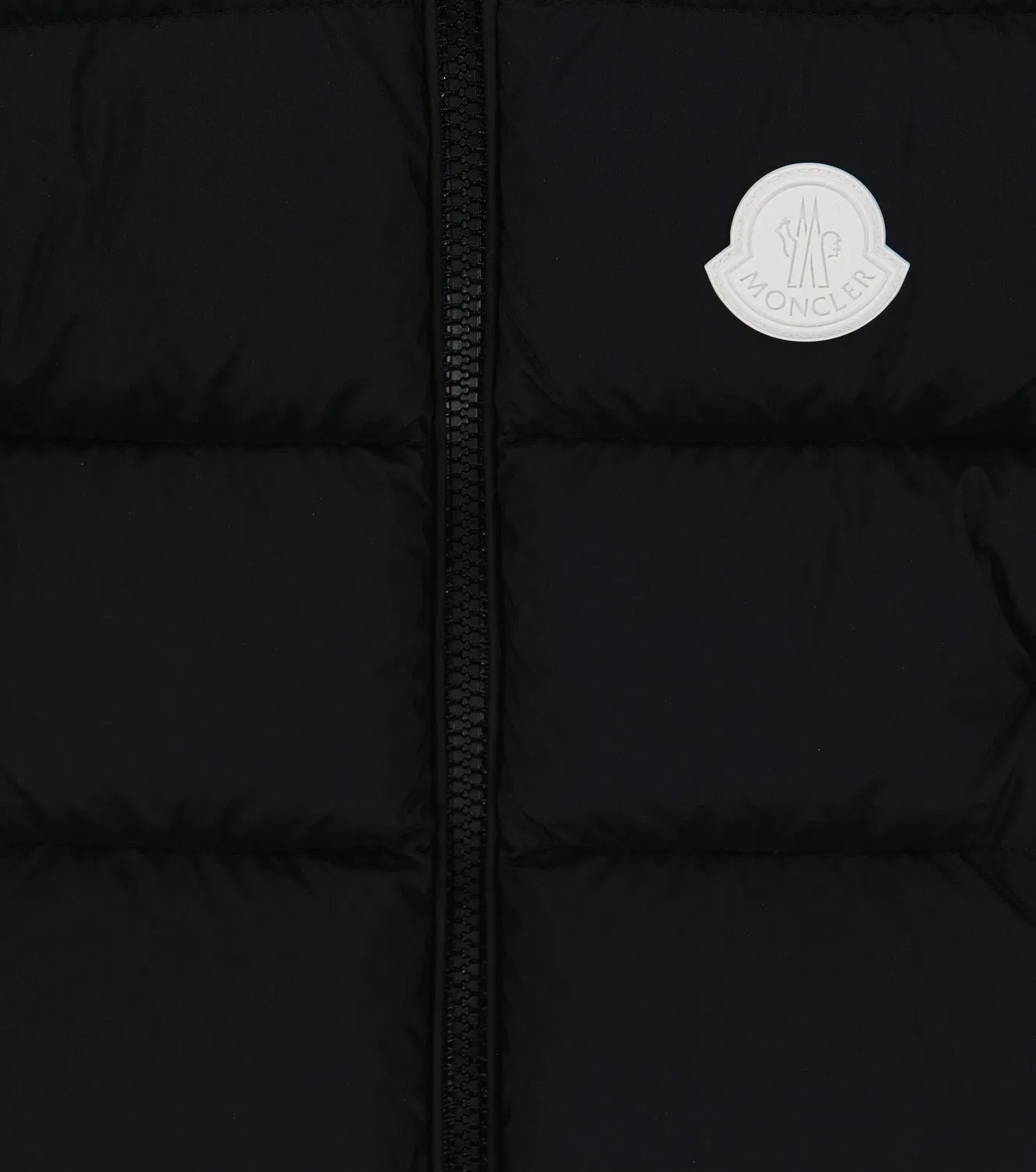 Пуховик с капюшоном Ercan Moncler Enfant, черный — фото 3