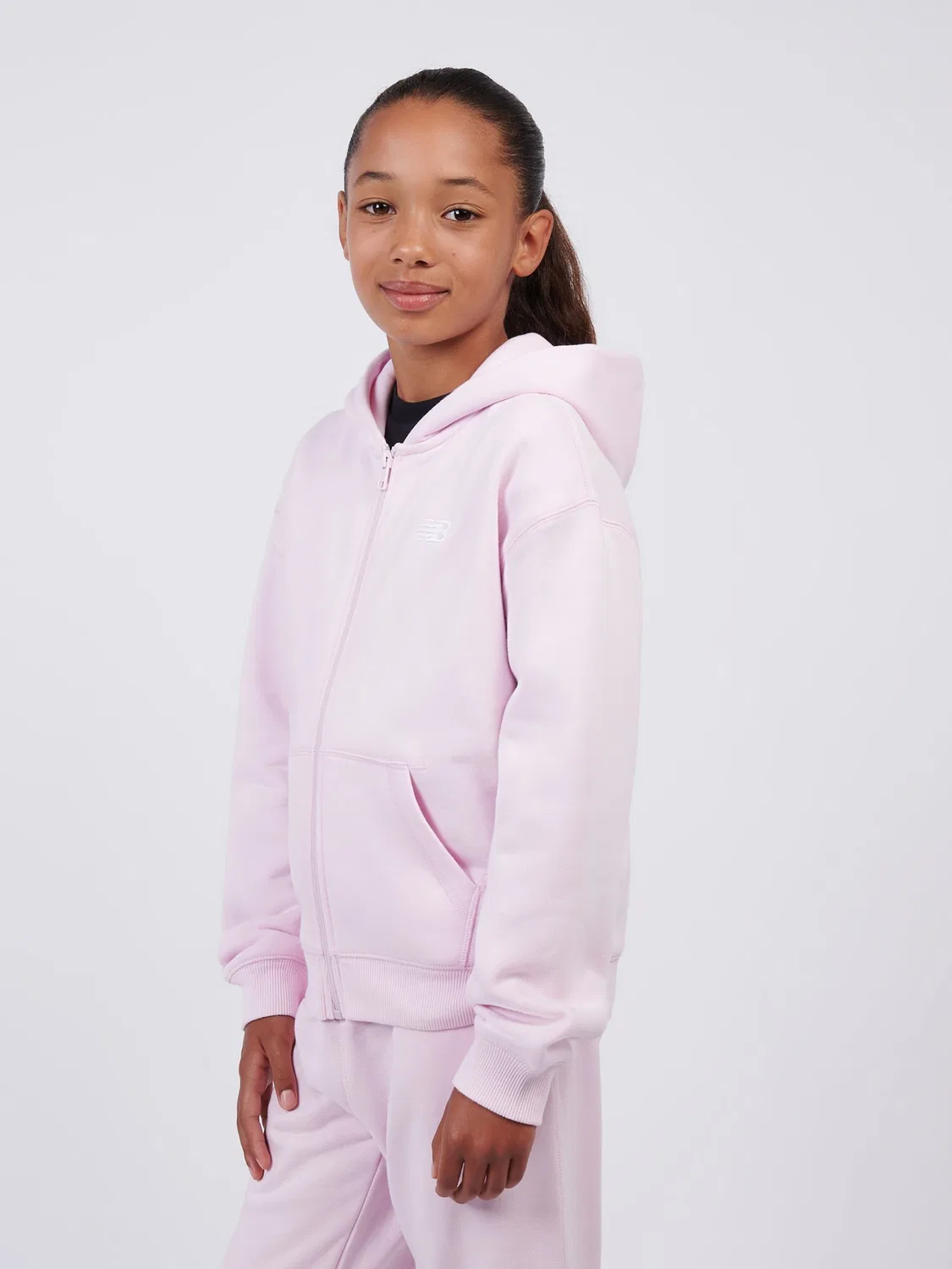 Худи на молнии New Balance Pink, розовый — фото 2