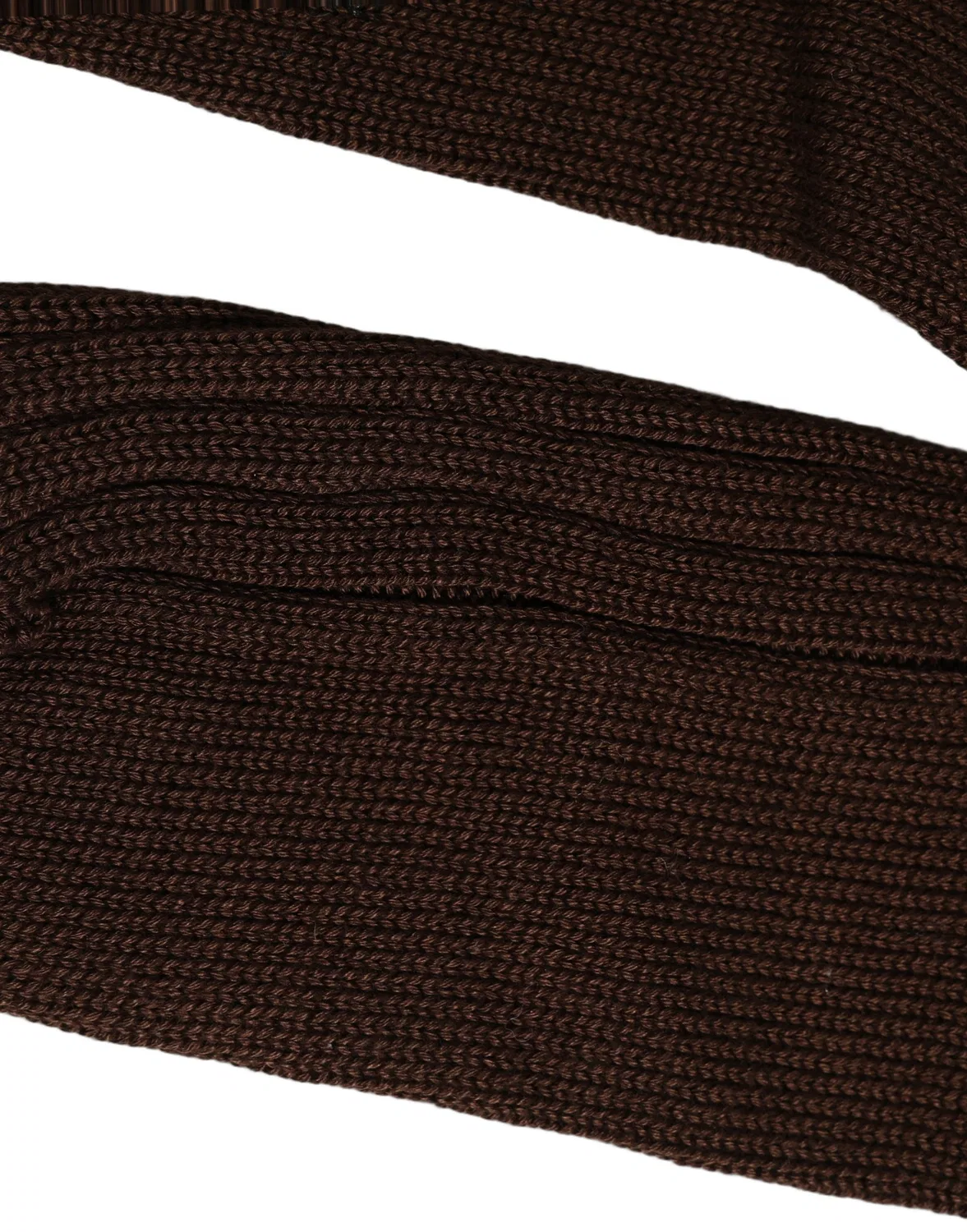 Женские носки с вертикальной вязкой Over The Calf Dolce & Gabbana, Dark Brown — фото 4