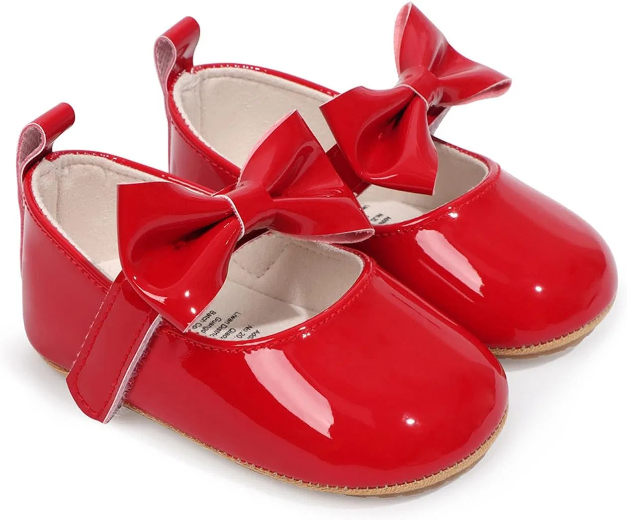 Детские туфли Мэри Джейн для девочек с бантом WaiHeikki, Red