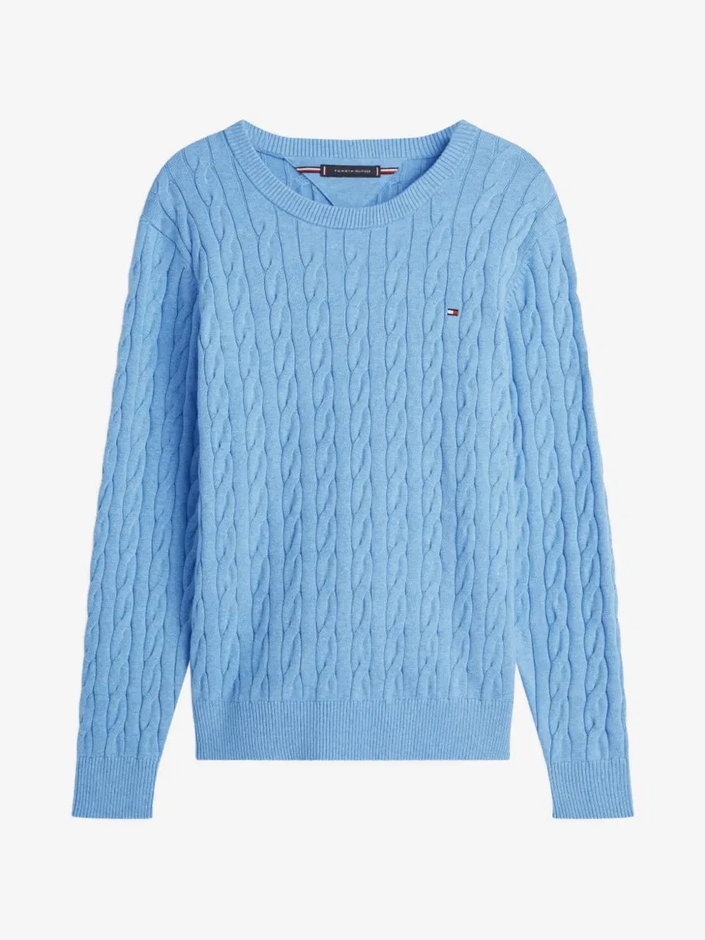 Вязаный хлопковый свитер Tommy Hilfiger, синий