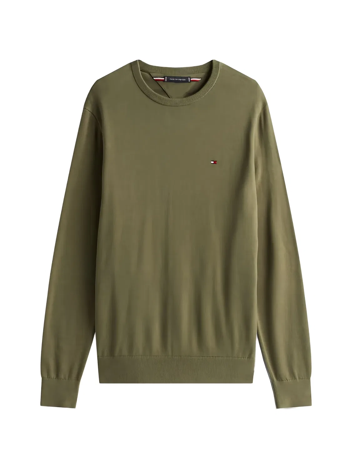 Свитер с вышивкой Tommy Hilfiger, зеленый