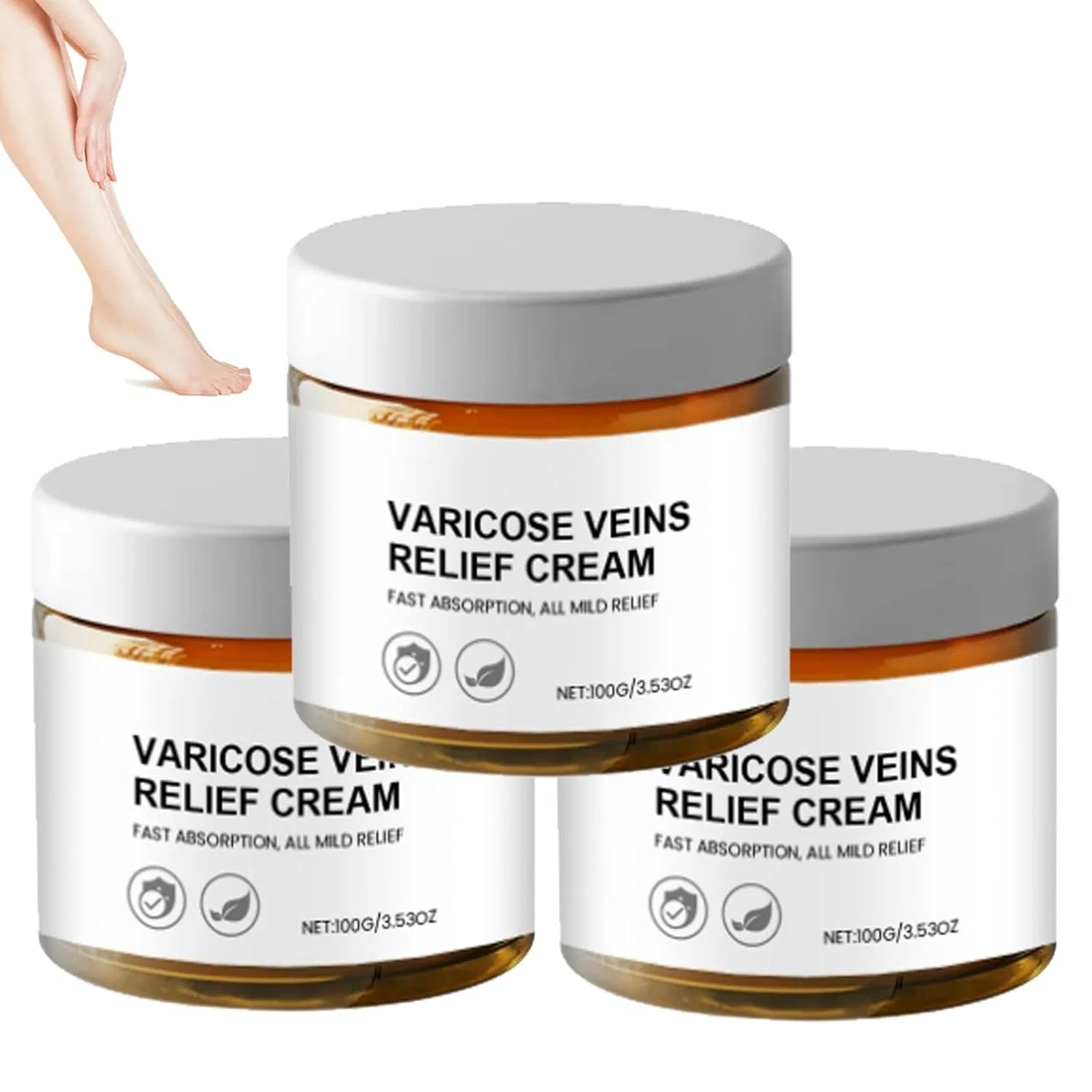Крем для вен Varicose Veins Relief Cream CRTZHA, 3 шт, 100 г