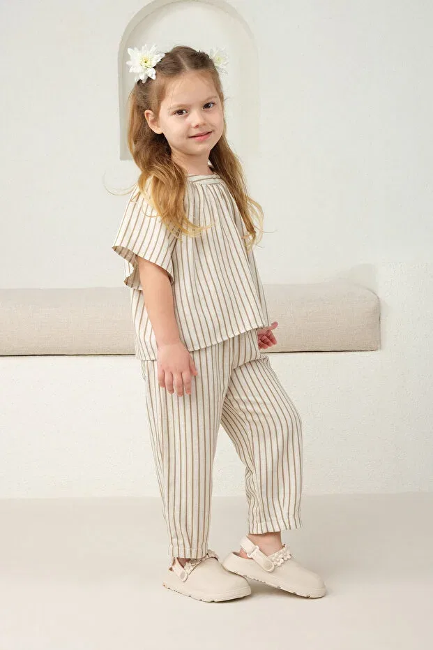 Детская рубашка для мальчиков с коротким рукавом Mioma Kids, Brown — фото 3