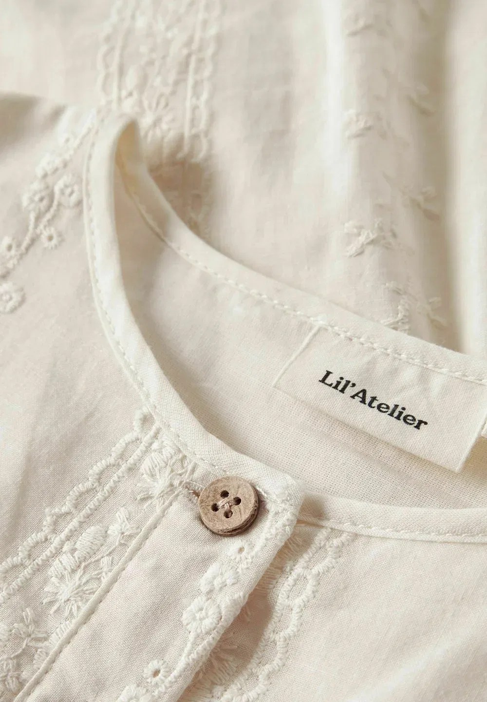 Рубашка свободного кроя - блузка Lil' Atelier, Turtledove — фото 3