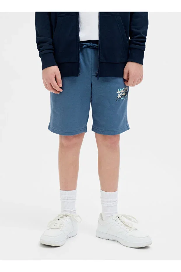 Детские шорты для мальчиков прямого кроя Jack & Jones, Blue — фото 2
