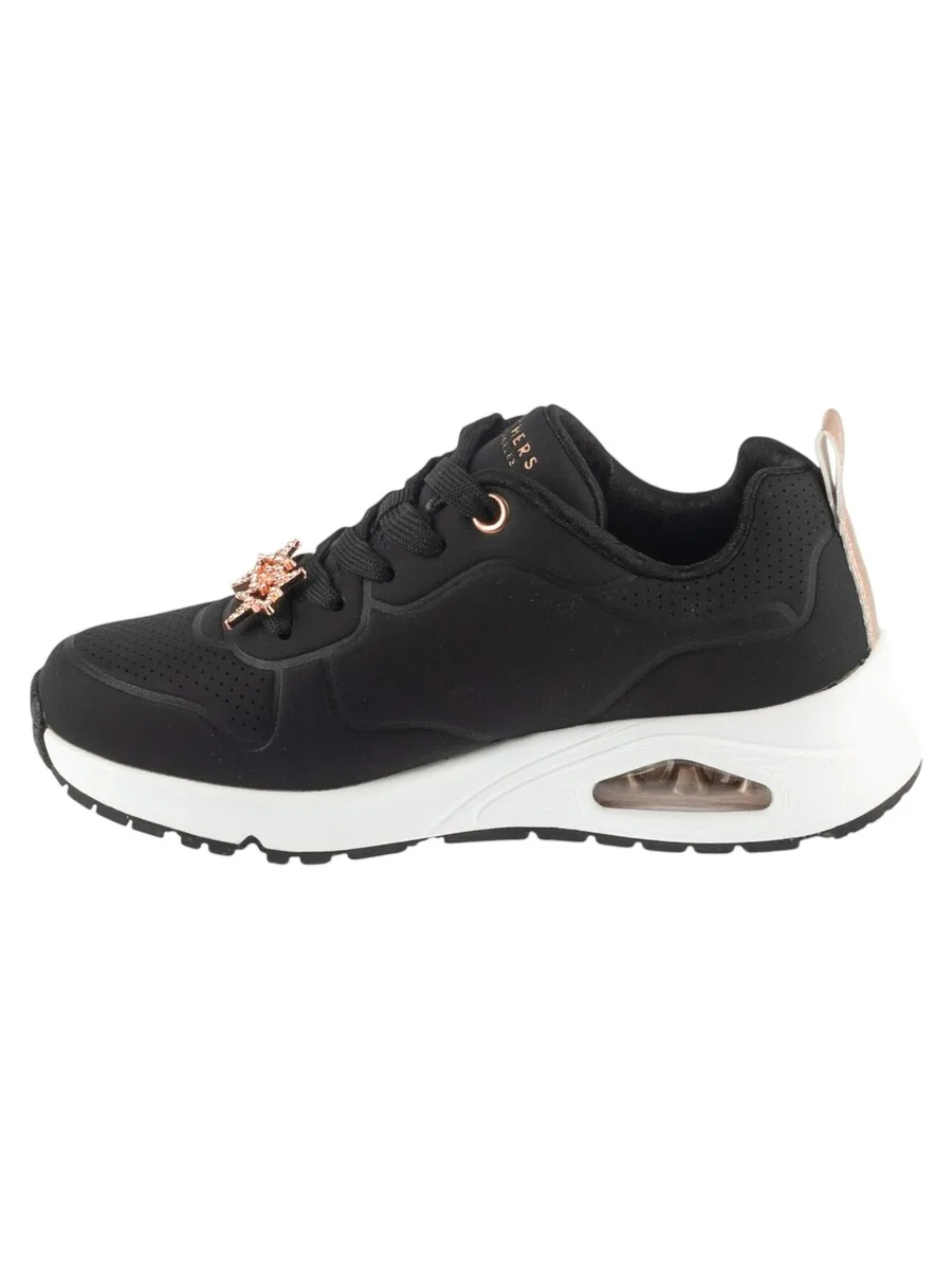 Кроссовки SKECHERS 'Uno Gen1 - Trendy Jewels' черного цвета — фото 2