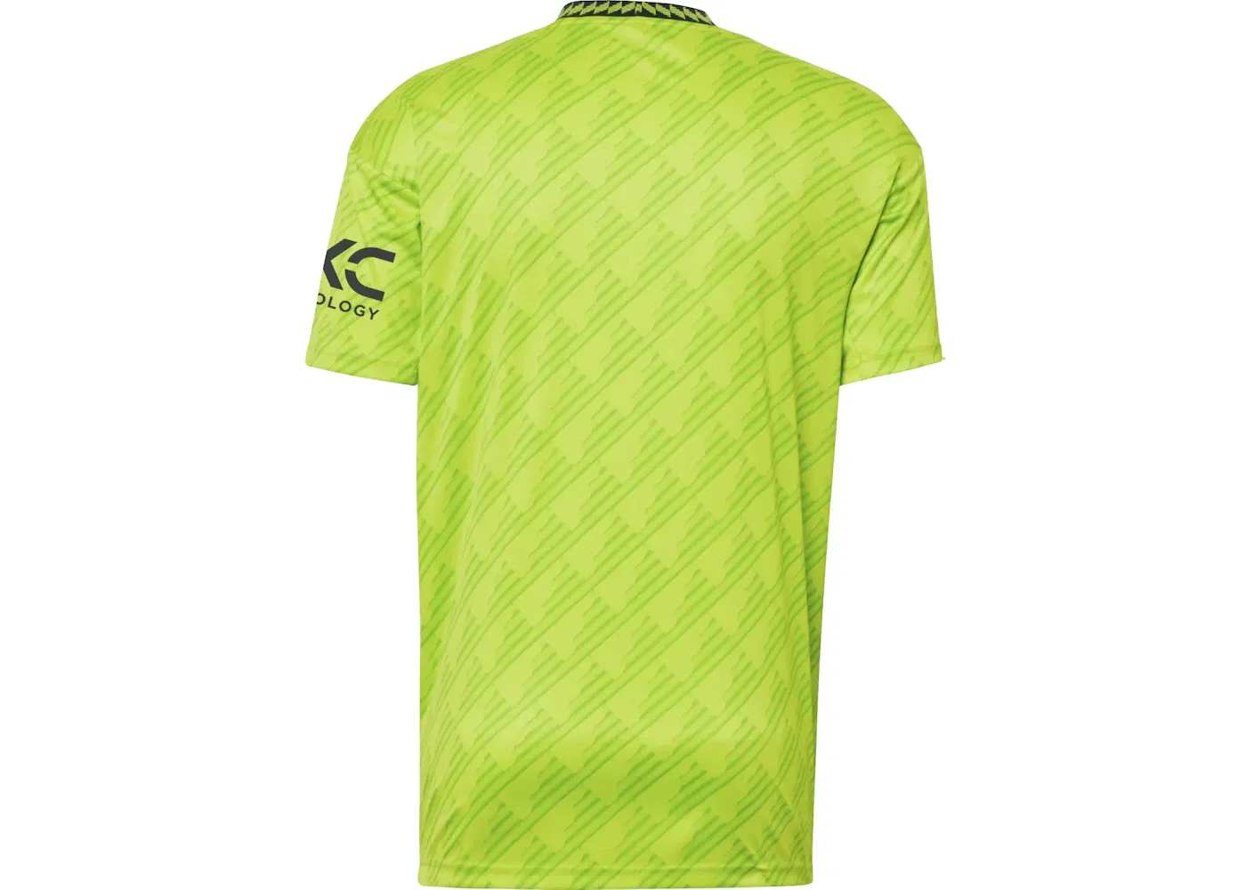 Мужская футболка с принтом Manchester United 22/23 Third Jersey Semi Solar Slime Adidas, Semi Solar Slime — фото 2
