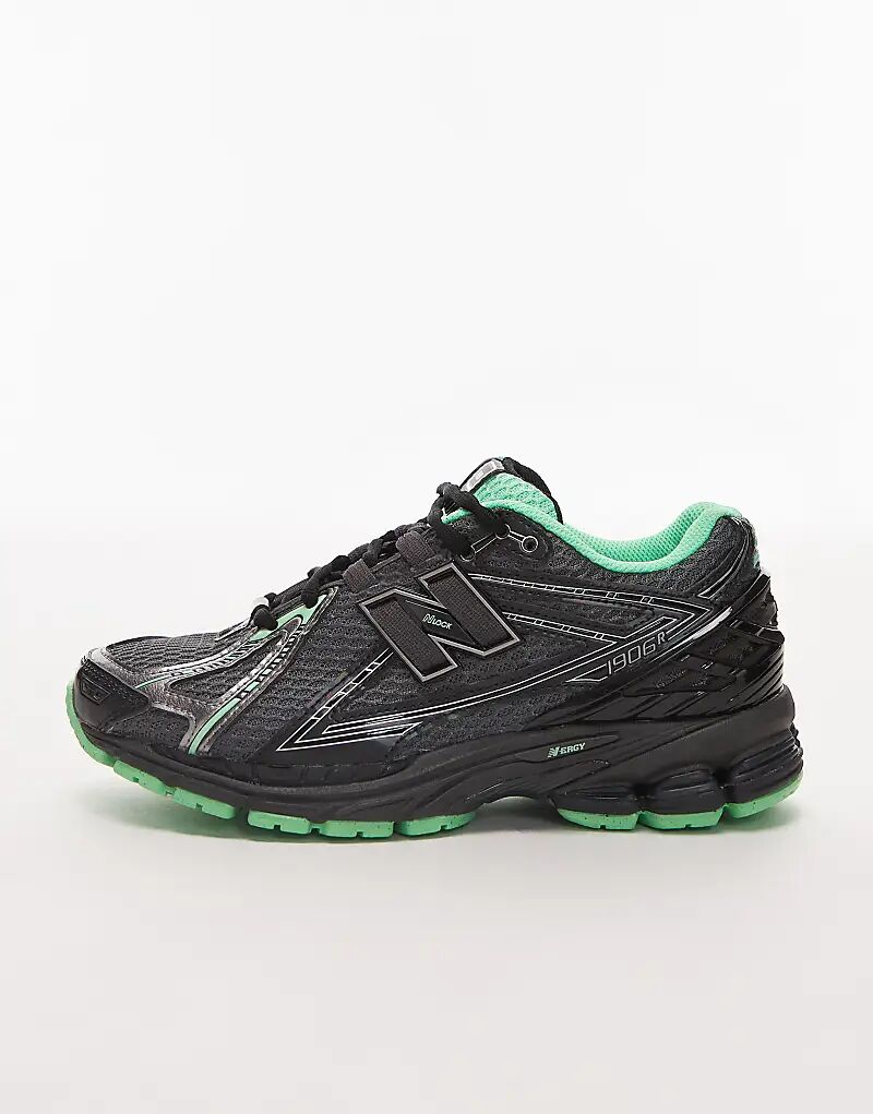 Кроссовки унисекс New Balance 1906r черного и зеленого цветов — фото 2