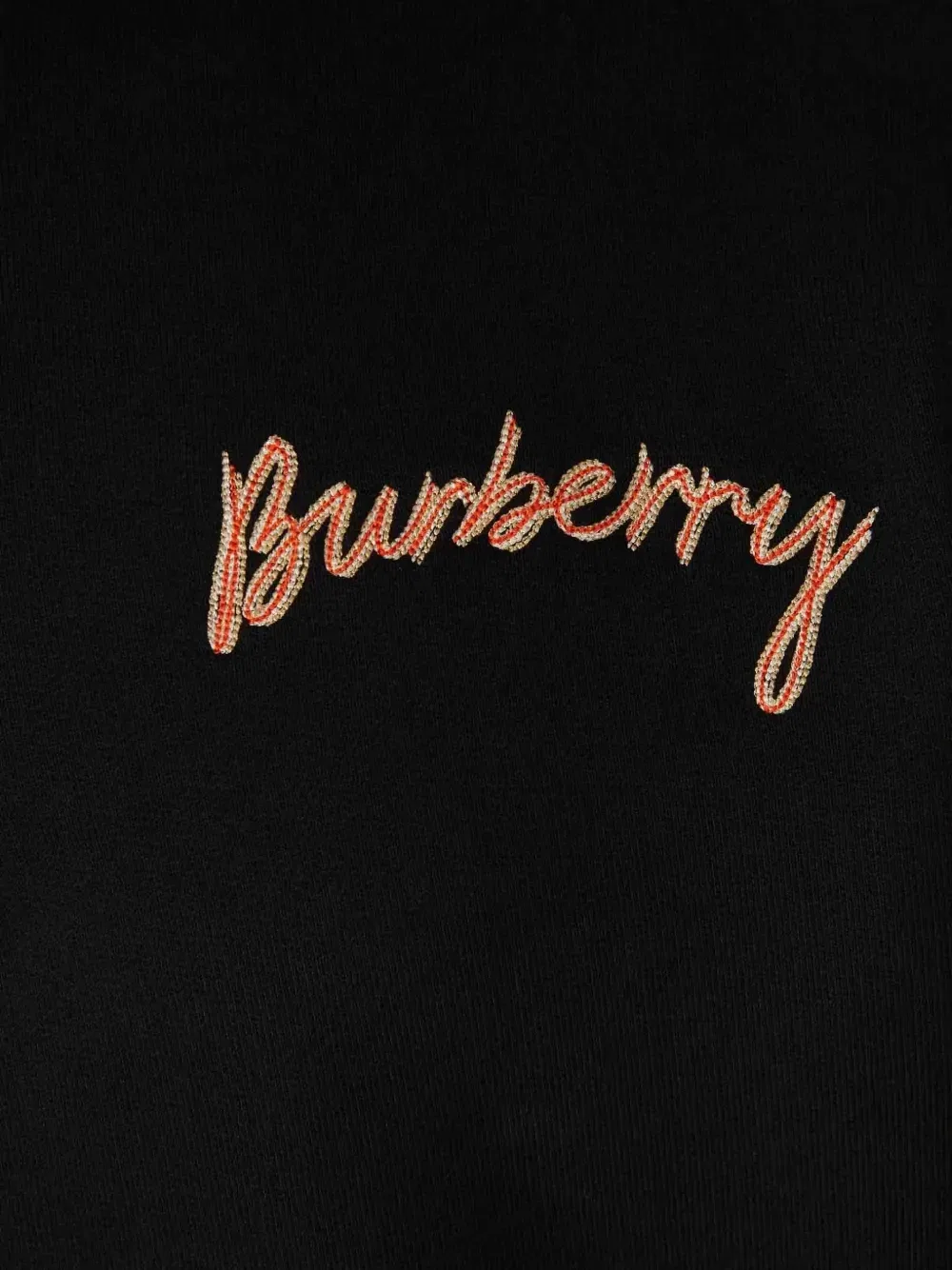 Свитер на молнии с вышитым логотипом BURBERRY, черный — фото 3
