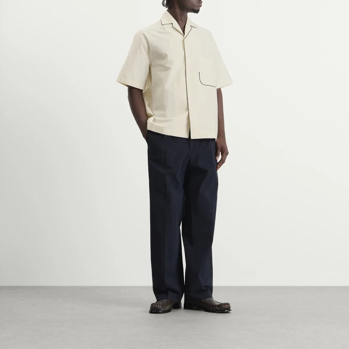 Рубашка пижамная с коротким рукавом Pyjama Short Sleeve Shirt Jacquemus, Off-White — фото 4
