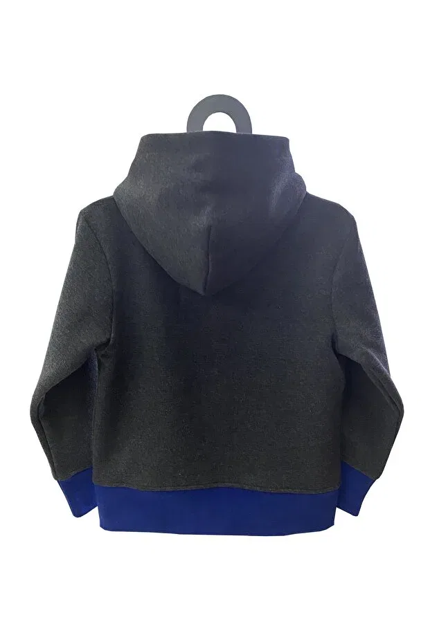 Детская куртка из футера с принтом Molica Baby, Navy Blue — фото 2