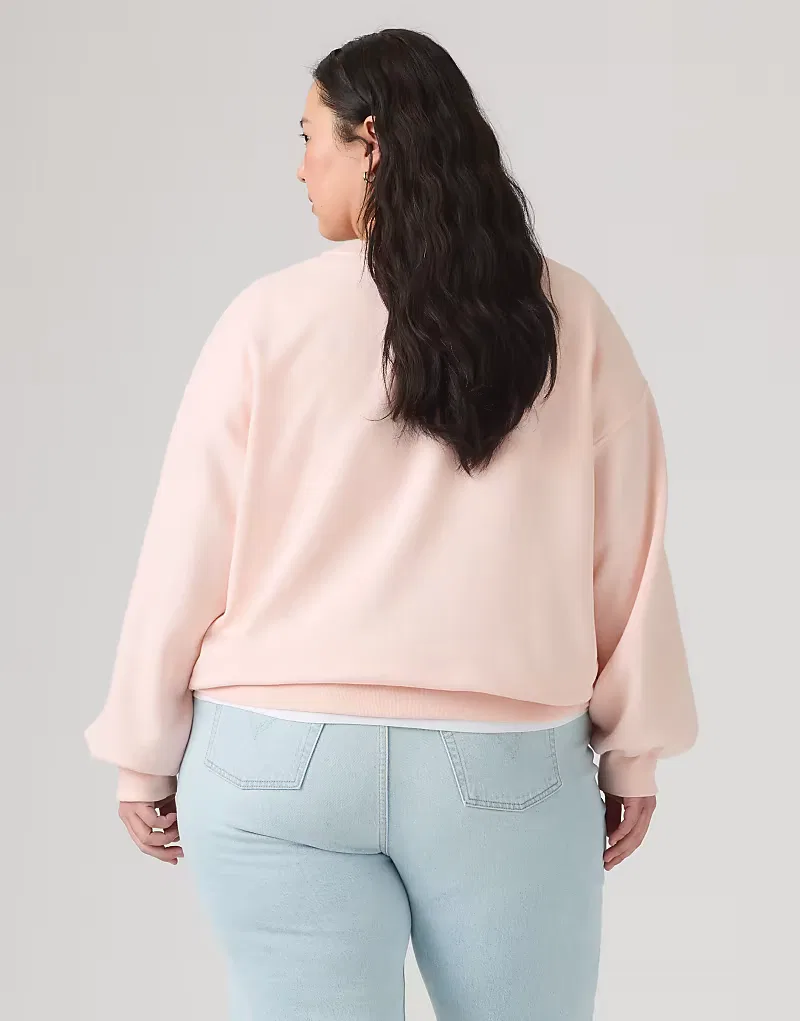 Свитер Levi's Everyday с круглым вырезом (большой размер), розовый — фото 2