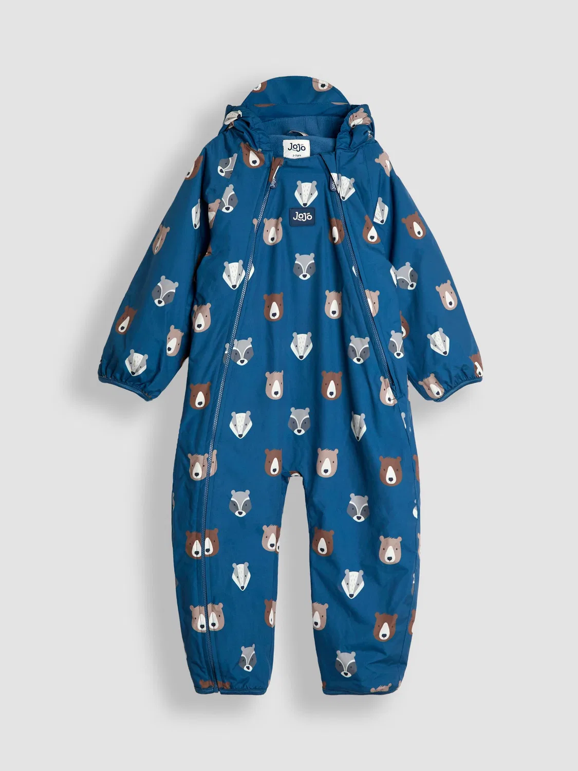 Комбинезон Fleece-lined Waterproof Puddle Suit, JoJo Maman Bébé, Blue Woodland